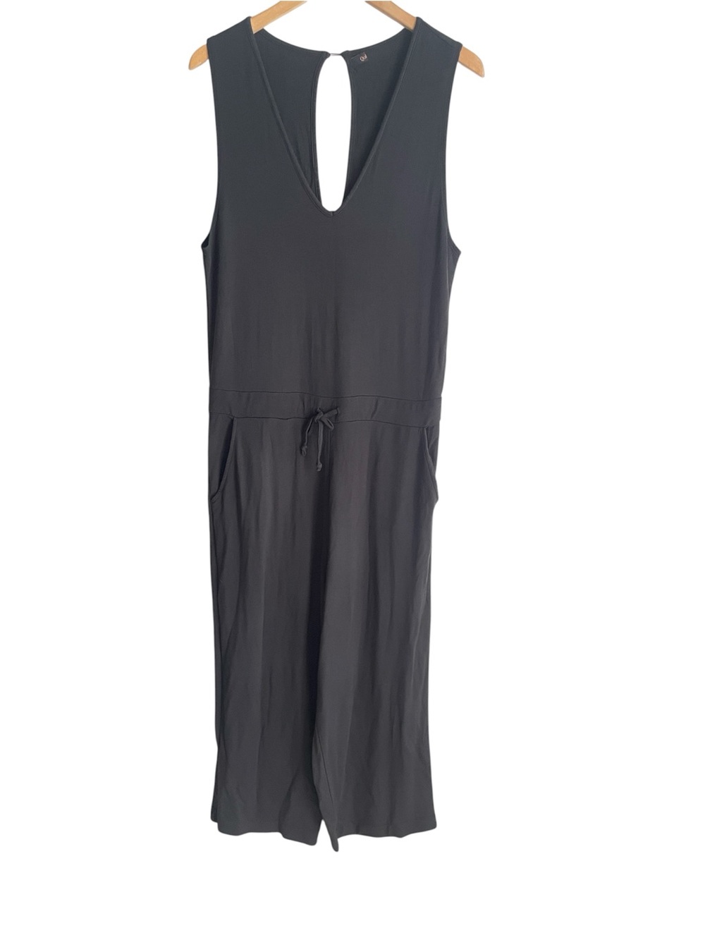 Quince French Terry Modal Jumpsuit Black - Picture 2 of 15